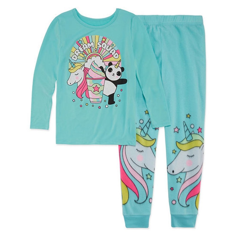 Arizona Unicorn 2pc Pajama Set - Girls Size 4